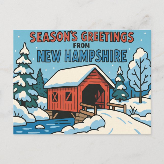 Cartão postal de NOVA HAMPSHIRE (Frente)