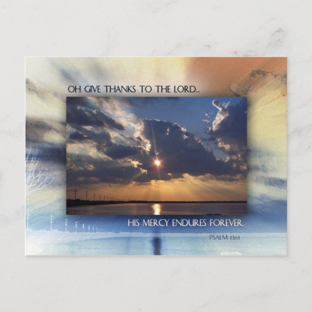 Cartão Postal Dê Obrigados (Frente)