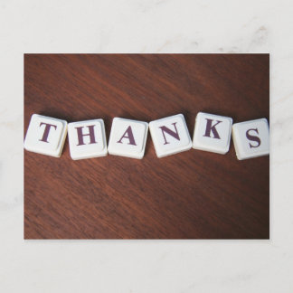 Cartão postal de obrigados