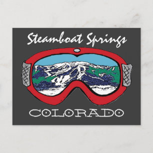Cartão postal de óculos vermelhos de Steamboat Spr