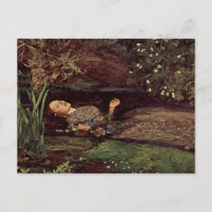 Cartão postal de Ofélia de John Everett Millais