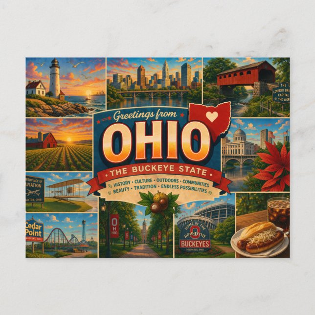 Cartão Postal de Ohio (Frente)