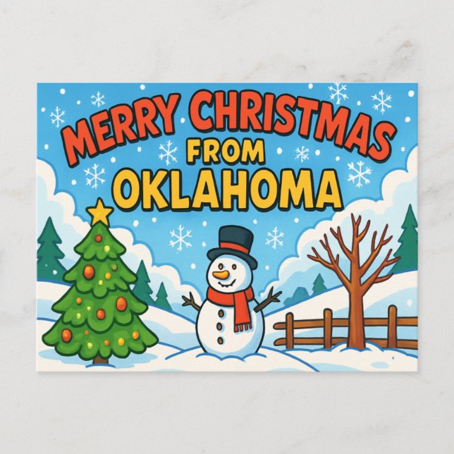 Cartão postal de OKLAHOMA (Frente)