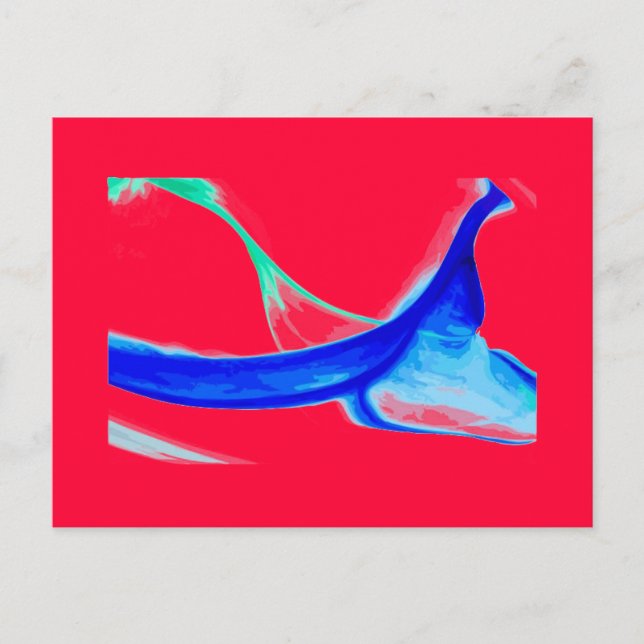 Cartão postal de Ondas de abstrato (Frente)