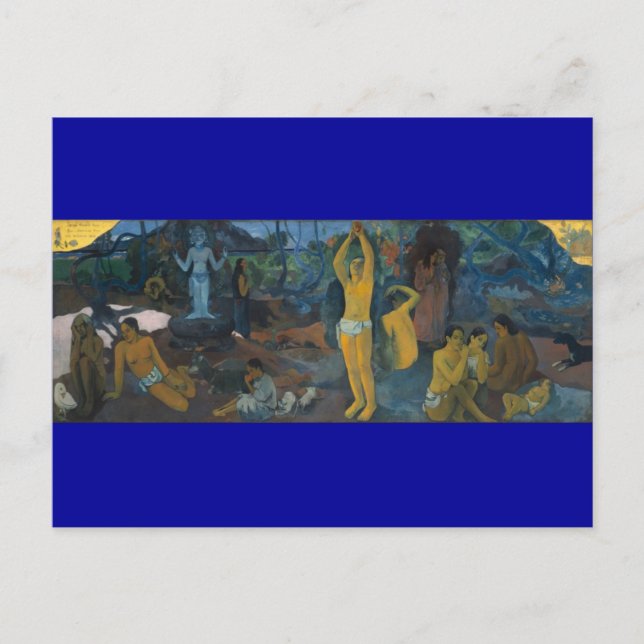 Cartão postal 'De onde viemos?' - Paul Gauguin (Frente)
