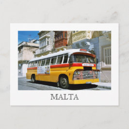 Cartão postal de ônibus maltês
