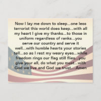 Cartão postal de oração de 1rua de maio