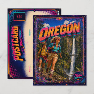 Cartão postal de Oregon dos anos 80 Retro