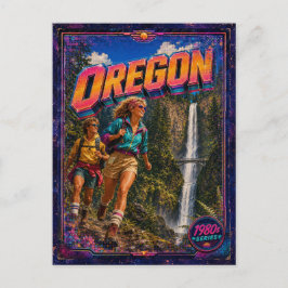Cartão postal de Oregon dos anos 80 Retro