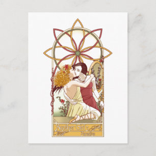 Cartão postal de outro paraíso das garotas