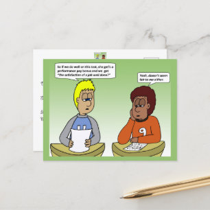 Cartão postal de pagamento de desempenho