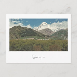 Cartão postal de Paisagem de Montanha Kazbegi Geor
