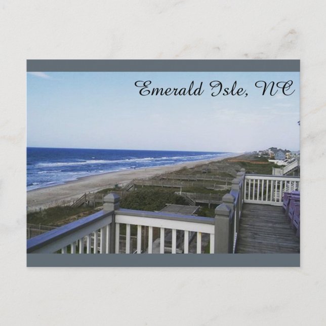 Cartão postal de paisagem oceânica (Frente)