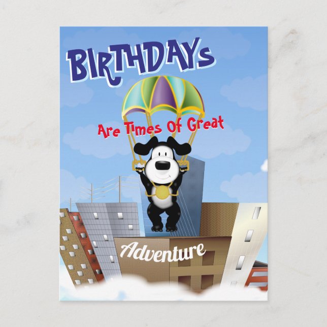 Cartão postal de paisagem urbana Paratrooper (Frente)