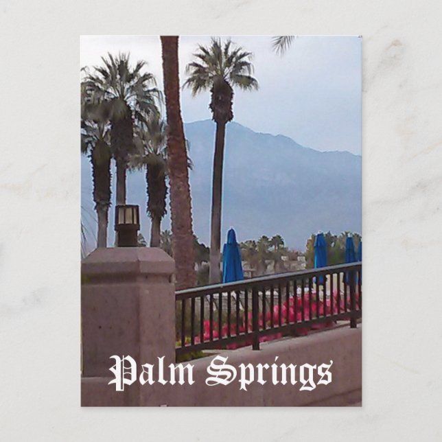 Cartão postal de Palm Springs Califórnia (Frente)