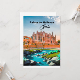 Cartão Postal de Palma de Maiorca Espanha Lembranç