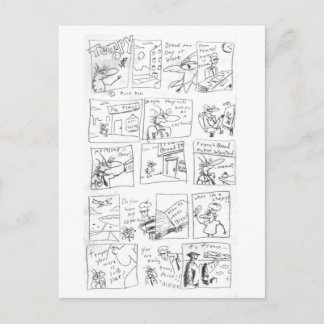 Cartão postal de pão francês temporário