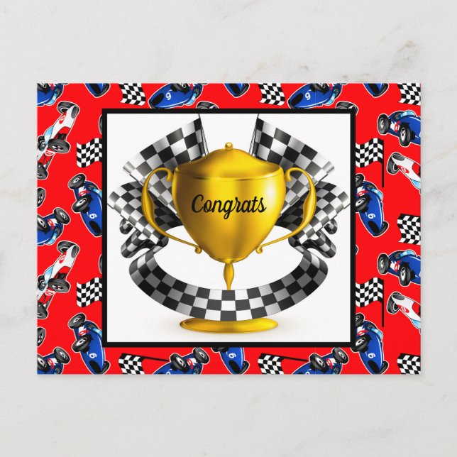 Cartão Postal de Parabéns (Frente)