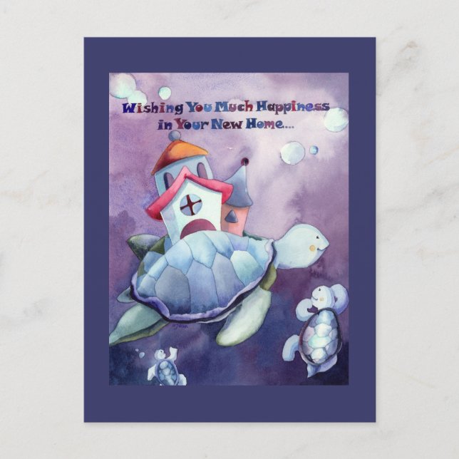 Cartão postal de Parabéns pela Nova Casa (Frente)