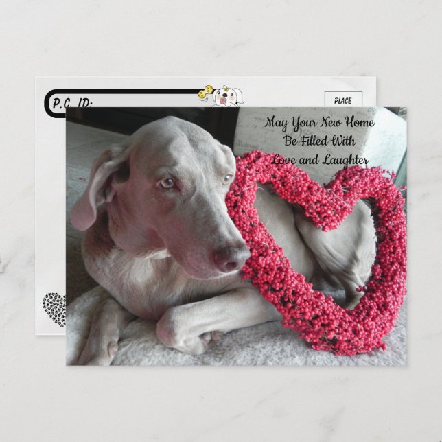 Cartão Postal de Parabéns pela Nova Casa no Postcr (Frente/Verso)