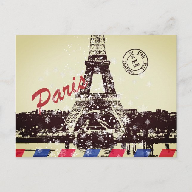 Cartão Postal de Paris (Frente)