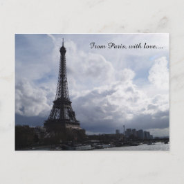 Cartão Postal De Paris com amor