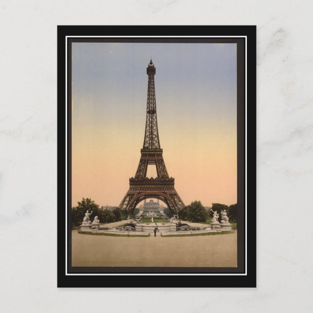Cartão postal de Paris França (Frente)