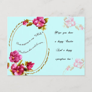 Cartão postal de páscoa