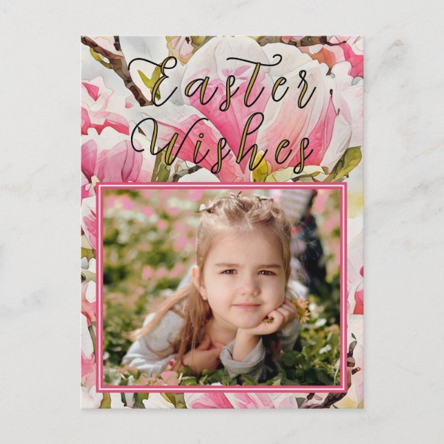 Cartão postal de Páscoa Magnolia (Frente)