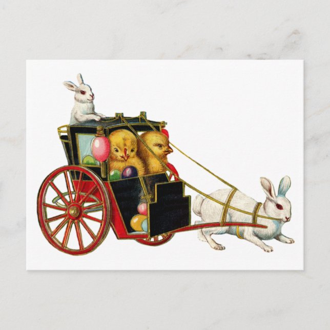 Cartão postal de Páscoa Vintage (Frente)