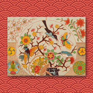 Cartão postal de Pássaros & Borboletas