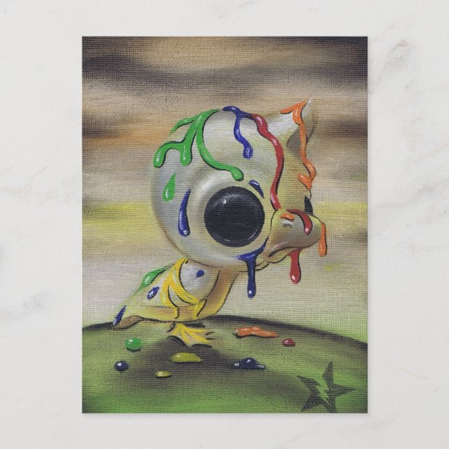 cartão postal de patinação feia (Frente)