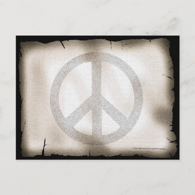Cartão postal de paz (Frente)