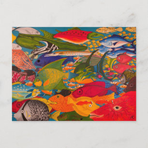 Cartão postal de peixe