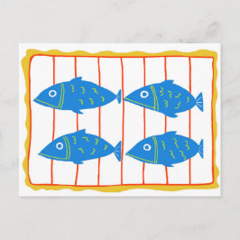 Cartão Postal de Peixe em Lata
