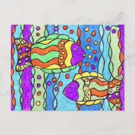 Cartão postal de peixe Talavera