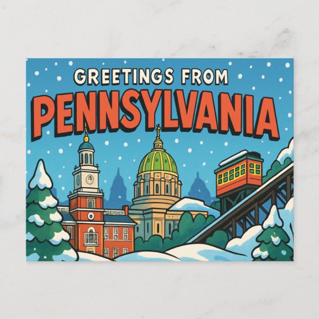 Cartão postal de PENNSYLVANIA (Frente)