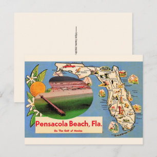 Cartão Postal de Pensacola Beach FL