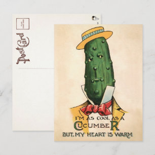 Cartão postal de pepino vitoriano