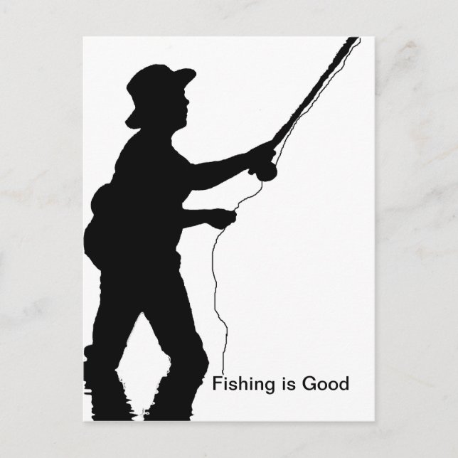 Cartão postal de pesca (Frente)