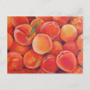 Cartão Postal de Pêssegos Pastel
