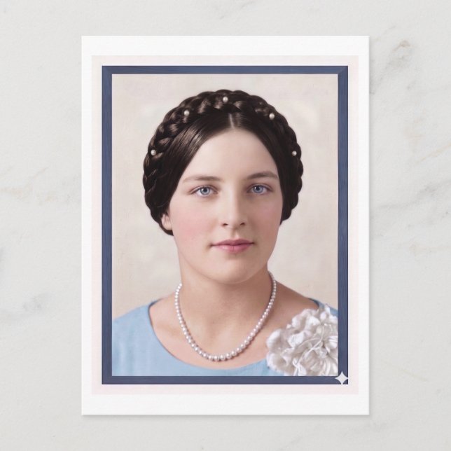 cartão postal de Phyllis Talla Johnson Westerfield (Frente)