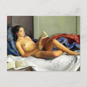 Cartão postal de pintura clássica