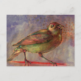 Cartão postal de pintura de aquarela