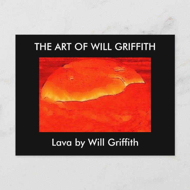 CARTÃO POSTAL DE PINTURA LAVA (Frente)