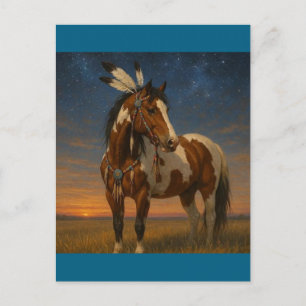 Cartão postal de pintura nacional americano - Kach