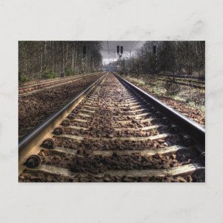 Cartão postal de pista de comboio