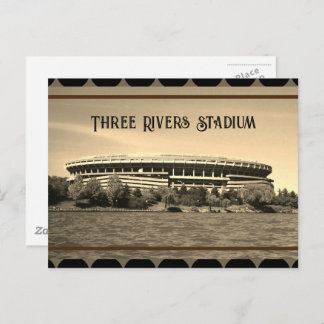 Cartão postal de Pittsburgh - Estádio Three Rivers