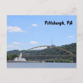 Cartão Postal de Pittsburgh Souvenir de Férias na 