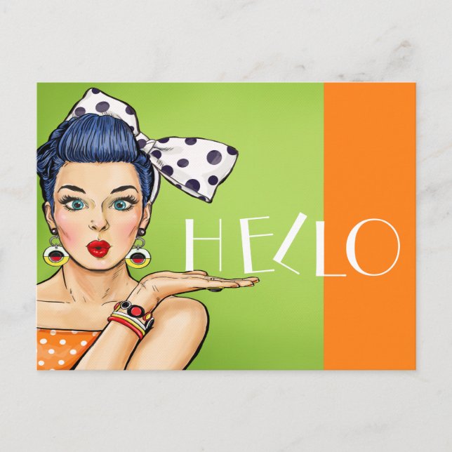 Cartão postal de pop Art 2 Vazio traseiro (Frente)